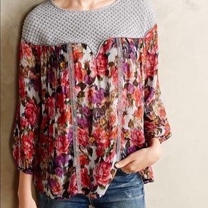 Anthropologie Weston top / smocked